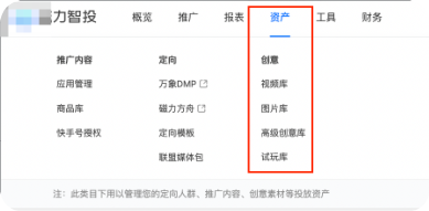 快手广告推广平台资产