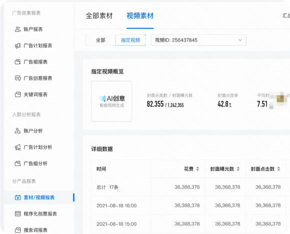 快手广告推广平台素材/视频报表-视频素材 快手广告推广平台素材/视频报表-视频素材