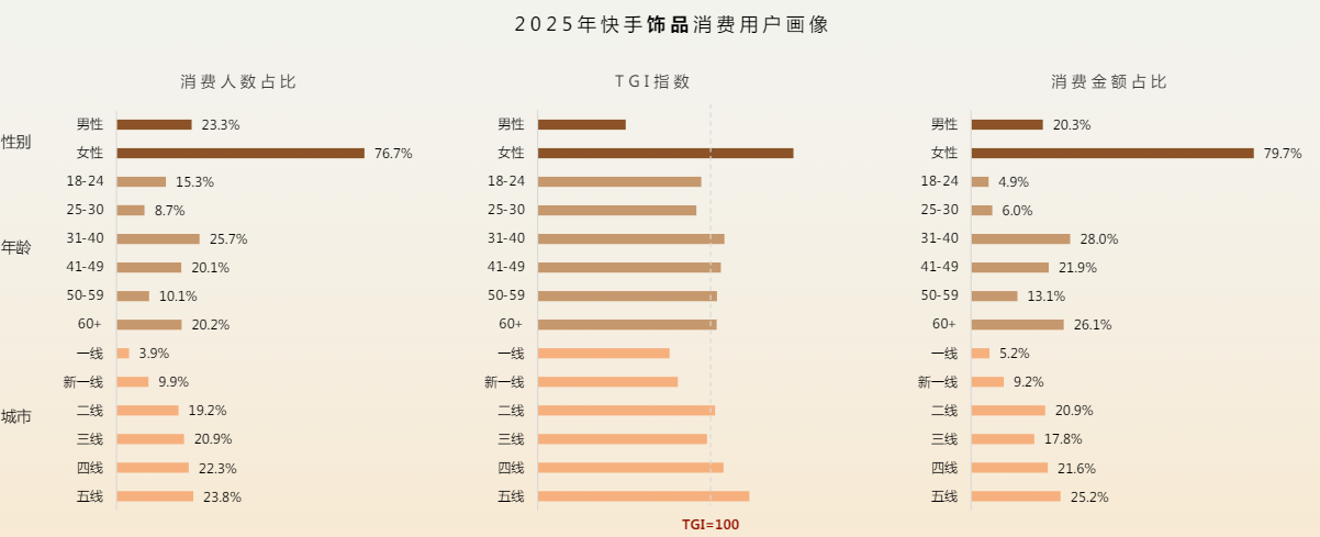 快手饰品消费用户画像 快手饰品消费用户画像