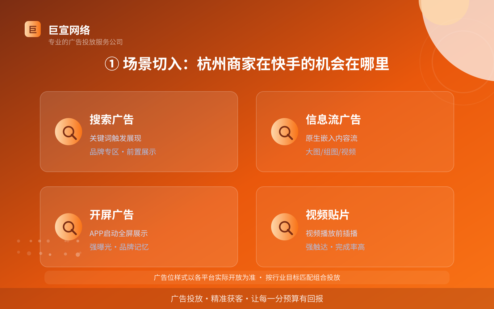 ① 场景切入:杭州商家在快手的机会在哪里(费用与预算参考) ① 场景切入:杭州商家在快手的机会在哪里(费用与预算参考)