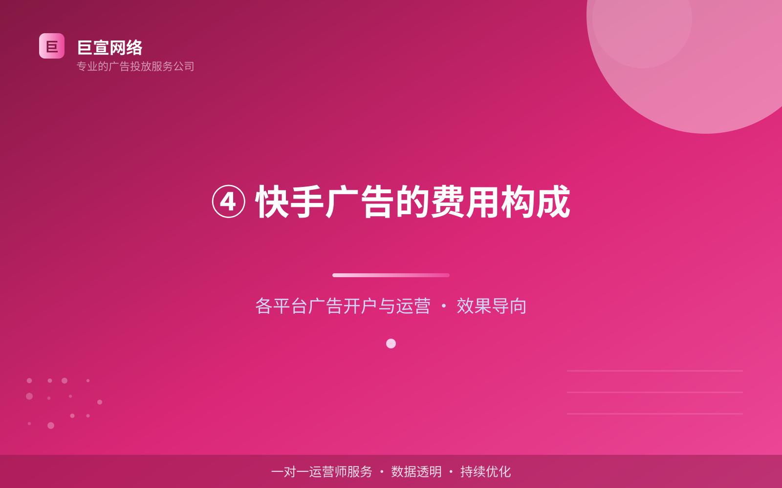 ④ 快手广告的费用构成(投放方式对比) ④ 快手广告的费用构成(投放方式对比)