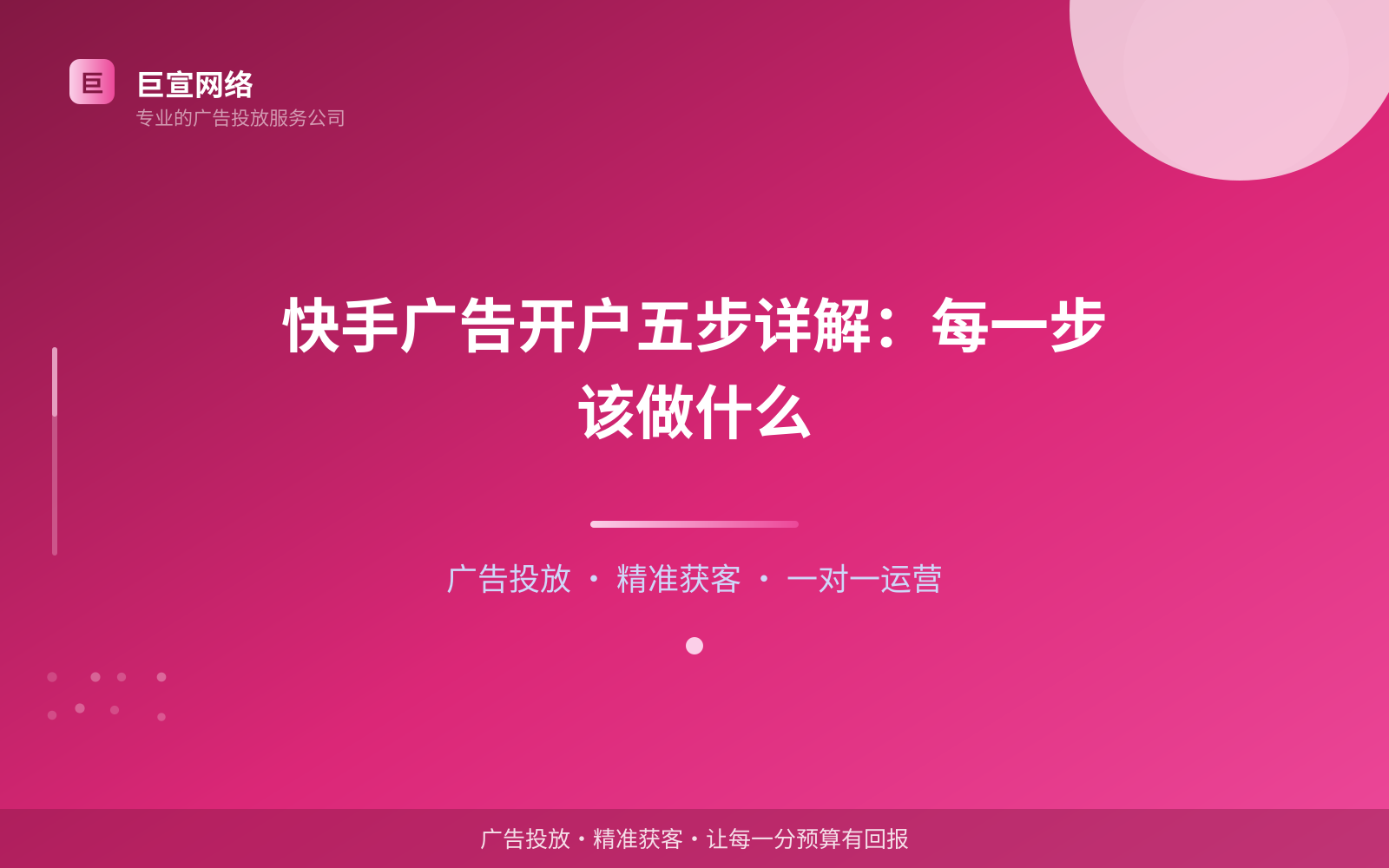 快手广告开户五步详解:每一步该做什么(投放方式对比) 快手广告开户五步详解:每一步该做什么(投放方式对比)